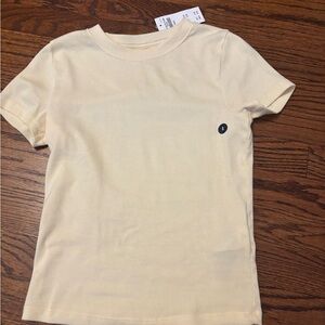 Short Sleeve Crewneck Tee - Baby Yellow